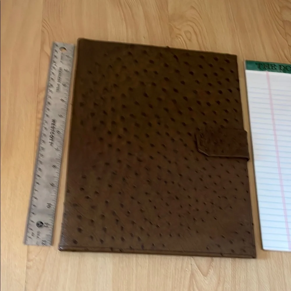 Elegant Brown Leather Portfolio
